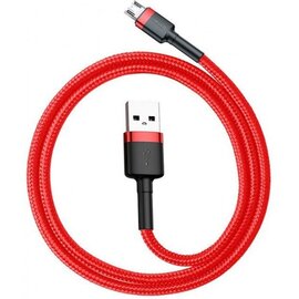 Изображение  Кабель Baseus cafule Cable USB For Micro 2.4A 1M Red+Red - CAMKLF-B09
