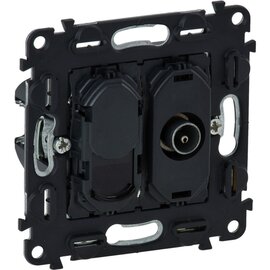 Зображення  Розетка Legrand Valena Inmatic ТВ TV + RJ45 &mdash; 753055 з шторками