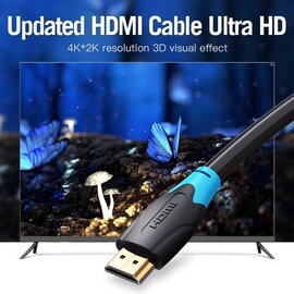 Изображение 3 Кабель мультимедийный Vention HDMI-HDMI, 5 m, v1.4 - AACBJ
