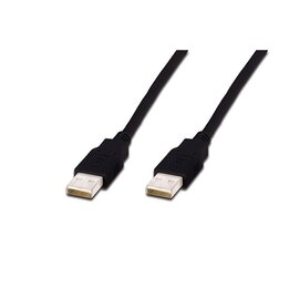 Зображення  Кабель Assmann USB 2.0 (AM/AM), 3.0 м, Black &mdash; AK-300100-030-S