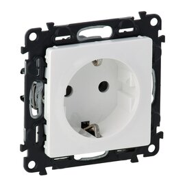 Зображення  Розетка Legrand Valena Life 2К+З White &mdash; 753420 1-портова