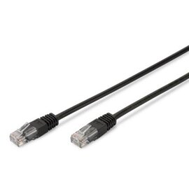 Зображення  Патч-корд кручена пара Digitus DK-1511-010/BLACK UTP Cat.5e (1 м) black