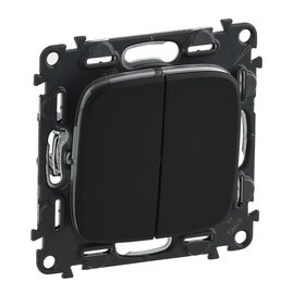 Зображення  Вимикач Legrand Valena Allure Anthracite &mdash; 752918 без підсвітки