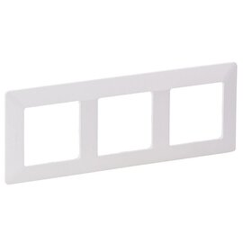 Зображення  Рамка для вимикача та розетки Legrand Valena Life frame 3-local White
