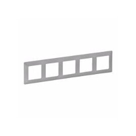 Зображення  Рамка для вимикача та розетки Legrand Valena Life frame 5-local Aluminium
