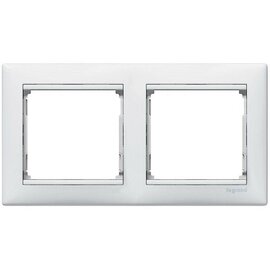 Зображення  Рамка для розетки Legrand Valena Classic frame 2-local White двійна
