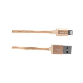 Изображение 2 Кабель Canyon USB - Lightning 1м, Gold - CNS-MFIC3GO