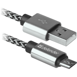 Изображение 2 Кабель Defender USB08-03T PRO USB2.0, AM-MicroBM 1 м White &mdash; 87815