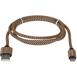 Изображение  Кабель Defender ACH01-03T USB(AM)-Lighting 1m, 2.1A Gold &mdash; 87806