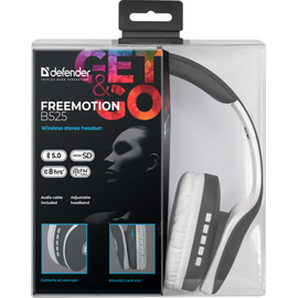 Изображение 6 Bluetooth гарнитура Defender FreeMotion B525 Bluetooth Grey+White &mdash; 63527
