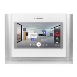 Изображение  IP домофон Commax CIOT-700M White+Silver 7 дюймов, Цвет корпуса: белый + серый
