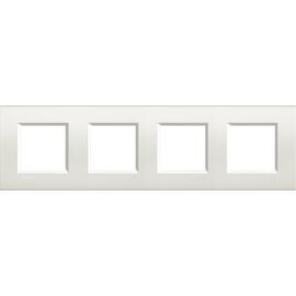 Зображення  Рамка для вимикача та розетки Bticino LivingLight LNA4802M4BI White