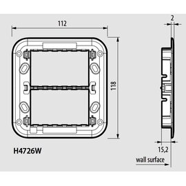 Зображення 2 Супорт Bticino Axolute Air H4726W