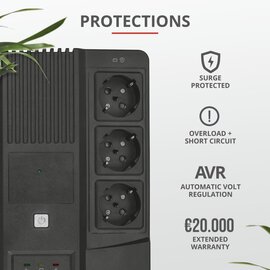 Зображення 6 ДБЖ резервний Trust Maxxon 800VA &mdash; 23326