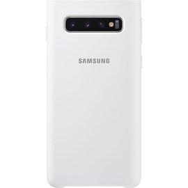 Изображение  Чехол Samsung Silicone Cover для Samsung Galaxy S10 SM-G973 White - EF-PG973TWEGRU