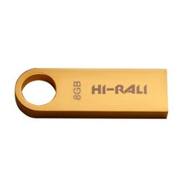 Зображення 2 Накопичувач USB Hi-Rali Shuttle Series Gold 8GB USB 2.0 - HI-8GBSHGD