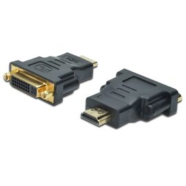 Зображення  Адаптер Assmann HDMI - DVI-I(24+5), Black &mdash; AK-330505-000-S
