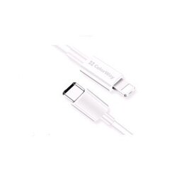Зображення  Кабель ColorWay USB Type-C-Lightning, 1м, White &mdash; CW-CBPDCL032-WH
