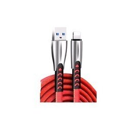 Зображення  Кабель ColorWay USB-Lightning, 1м, Red &mdash; CW-CBUL010-RD