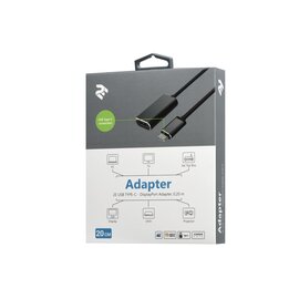 Зображення 3 Адаптер 2Е Type-C - DisplayPort, 0.2 м Alluminum &mdash; 2E-W1404