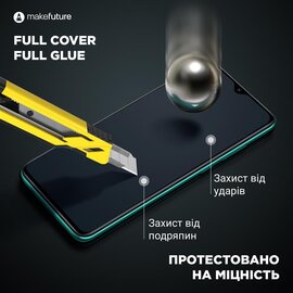 Зображення 5 Захисне скло MakeFuture для Samsung Galaxy A21s SM-A217 Full Cover Full Glue, 0.33 mm - MGF-SA21S