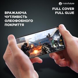 Зображення 6 Захисне скло MakeFuture для Samsung Galaxy A21s SM-A217 Full Cover Full Glue, 0.33 mm - MGF-SA21S