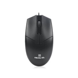 Изображение  Мышь REAL-EL RM-208 USB Black — EL123200030