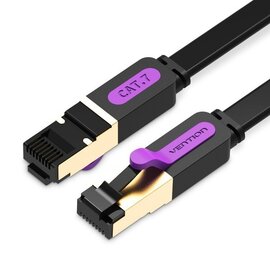 Изображение  Патч-корд витая пара Vention SSTP Cat.7 (3 м) black