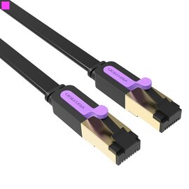 Изображение 2 Патч-корд витая пара Vention SSTP Cat.7 (3 м) black