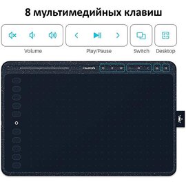 Зображення 2 Графічний планшет Huion HS611 + glove