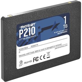 Изображение 3 Накопитель SSD Patriot P210 1 TB 2.5 SATAIII TLC &mdash; P210S1TB25, Емкость накопителя: 1 ТБ