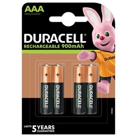 Зображення  Акумулятор Duracell HR03 (AAA) 900mAh 4шт