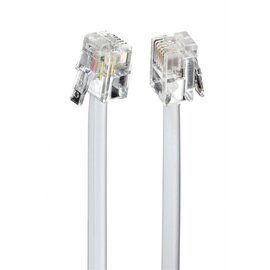 Изображение  Патч-корд телефонный Cablexpert TC6P4C-3M RJ11 (3 м) gray
