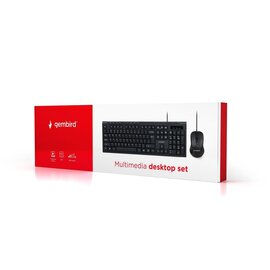 Зображення 5 Комплект мишка + клавіатура Gembird KBS-UM-03-UA USB Black