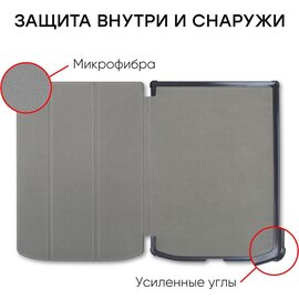 Зображення 5 Чохол AirOn Premium для PocketBook InkPad X Black - 4821784622016