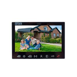 Изображение  Видеодомофон Seven DP-7575FHD-IPS Black, Цвет корпуса: черный