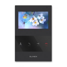 Изображение 2 Комплект видеодомофона Slinex SQ-04 Black + ML-16НR Black, Цвет (домофон + панель): черный + черный