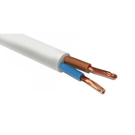 Изображение  Электрический кабель ЗЗЦМ ПВС 2х2.5, White, 1м., Сечение кабеля: 2.50