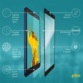 Зображення 3 Захисне скло Piko для ZTE Blade L8 Black Full Glue, 0.3mm, 2.5D - 1283126504716