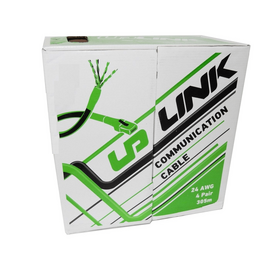 Зображення  Кабель вита пара UpLink UTP 5e 4x2x0.51 Cu вуличний (мідь) + DC 2x0.5 305м