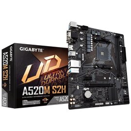 Зображення  Материнська плата Gigabyte A520M S2H (sAM4, AMD A520, PCI-Ex16)