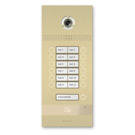 Зображення  Виклична відеопанель BAS-IP BI-12FB Gold, Колір корпусу: золотий