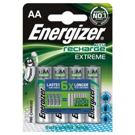 Изображение  Аккумулятор Energizer Recharge Extreme AA/HR06 LSD Ni-MH 2300 mAh BL 4шт