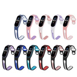 Зображення 4 Ремінець  BeCover Sport Style для Xiaomi Mi Smart Band 5 Pink-White (705173)