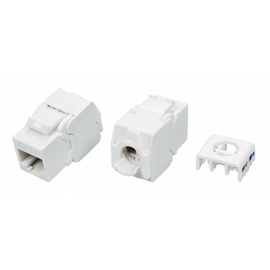 Изображение  Модуль розетки Одескабель Кат.6 UTP (180&deg;, toolless) White