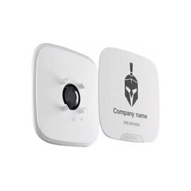 Изображение 2 Лицевая панель Ajax Brandplate White 10 шт. для централей, Цвет: белый