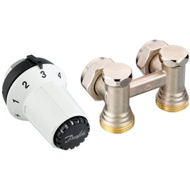 Изображение  Сантехника Danfoss RAS-CK + RLV-KS 1/2 ", corner &mdash; 013G5276