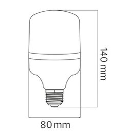 Изображение 2 LED лампа Horoz Electric Torch-20 20W 6400K Е27 1650Lm на 160 Вт