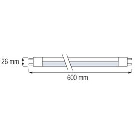 Зображення 2 LED лампочка Horoz Electric Led Tube-60 9W&nbsp;6400K G13 750Lm на 72 Вт
