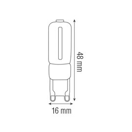 Зображення 2 LED лампочка Horoz Electric Deco-3 3W 6400K G9 300Lm на 24 Вт